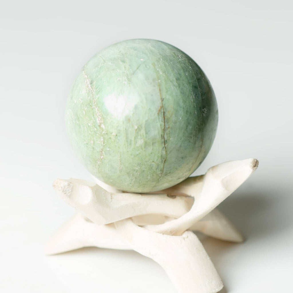 Rare Green Moonstone Sphere - 1 of a Kind
