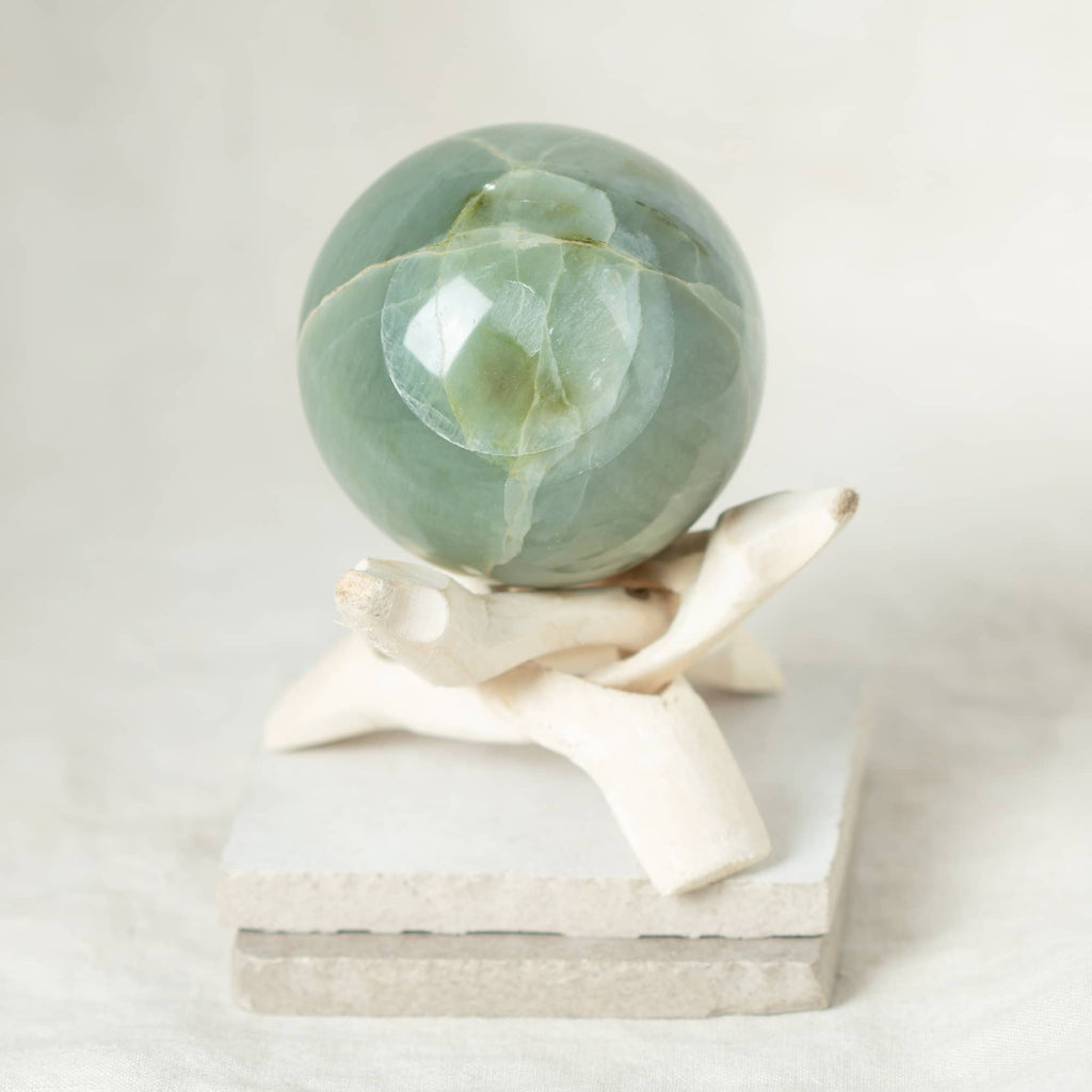 Rare Green Moonstone Sphere - 1 of a Kind