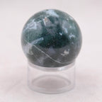 Moss Agate Sphere with Tripod