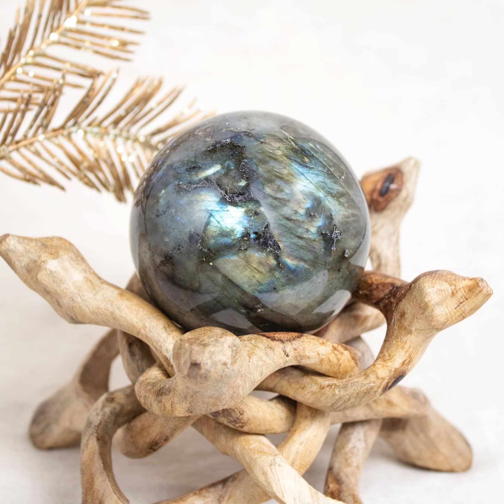 Labradorite Blue Flame Sphere - Large - 1 of a Kind