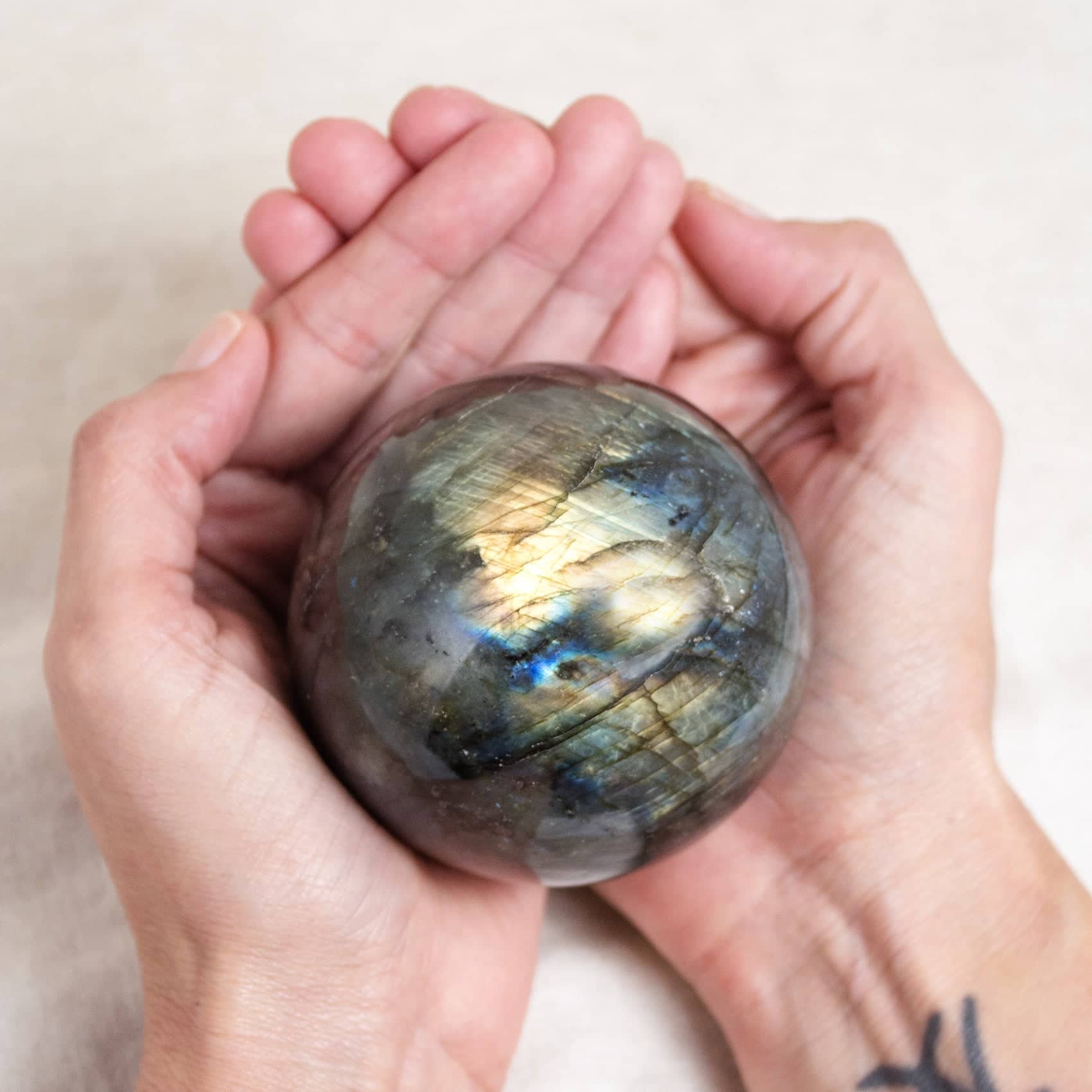 Labradorite Blue Flame Sphere - Large - 1 of a Kind