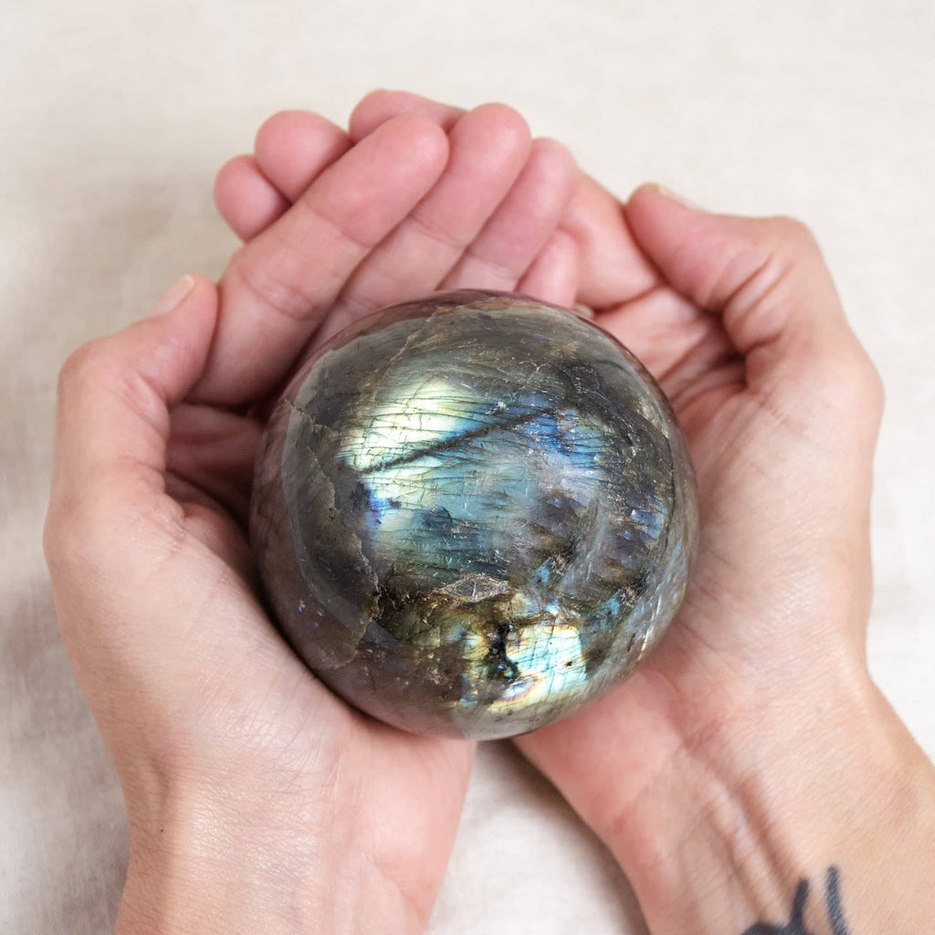 Labradorite Blue Flame Sphere - Large - 1 of a Kind