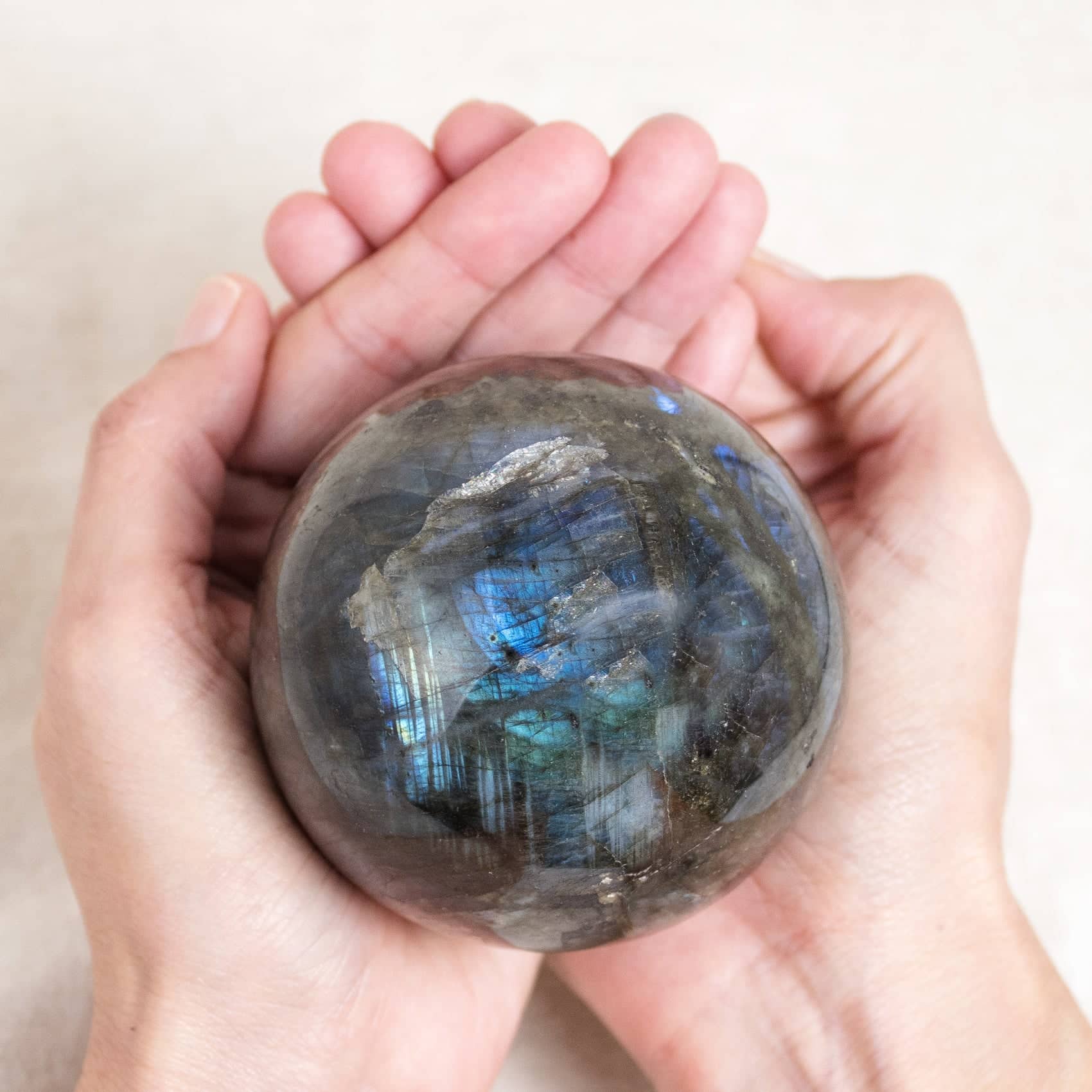 Labradorite Blue Flame Sphere - Large - 1 of a Kind
