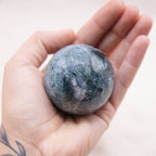Moss Agate Sphere with Tripod