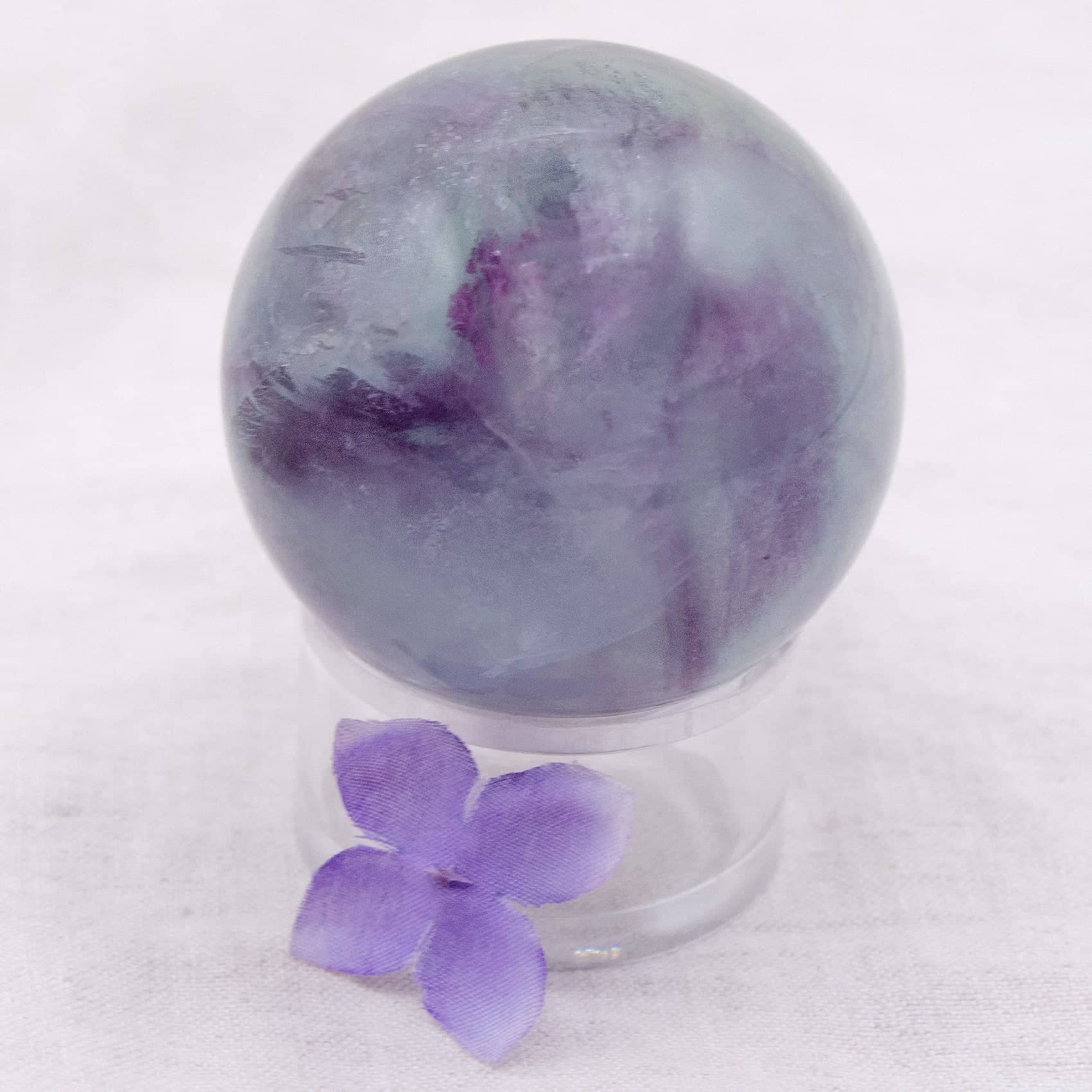 Rainbow Fluorite Sphere - 1 of  a Kind