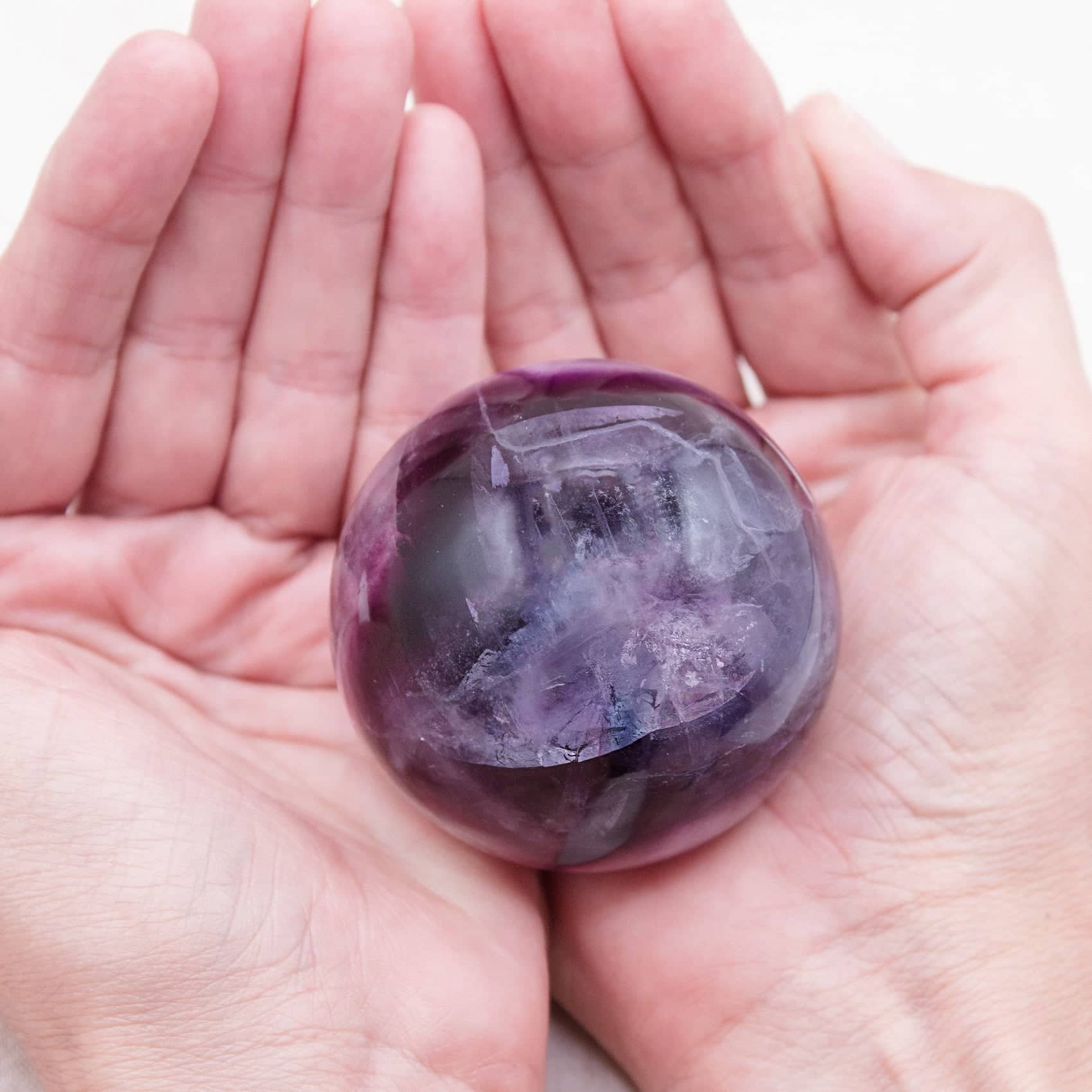 Rainbow Fluorite Sphere - 1 of  a Kind