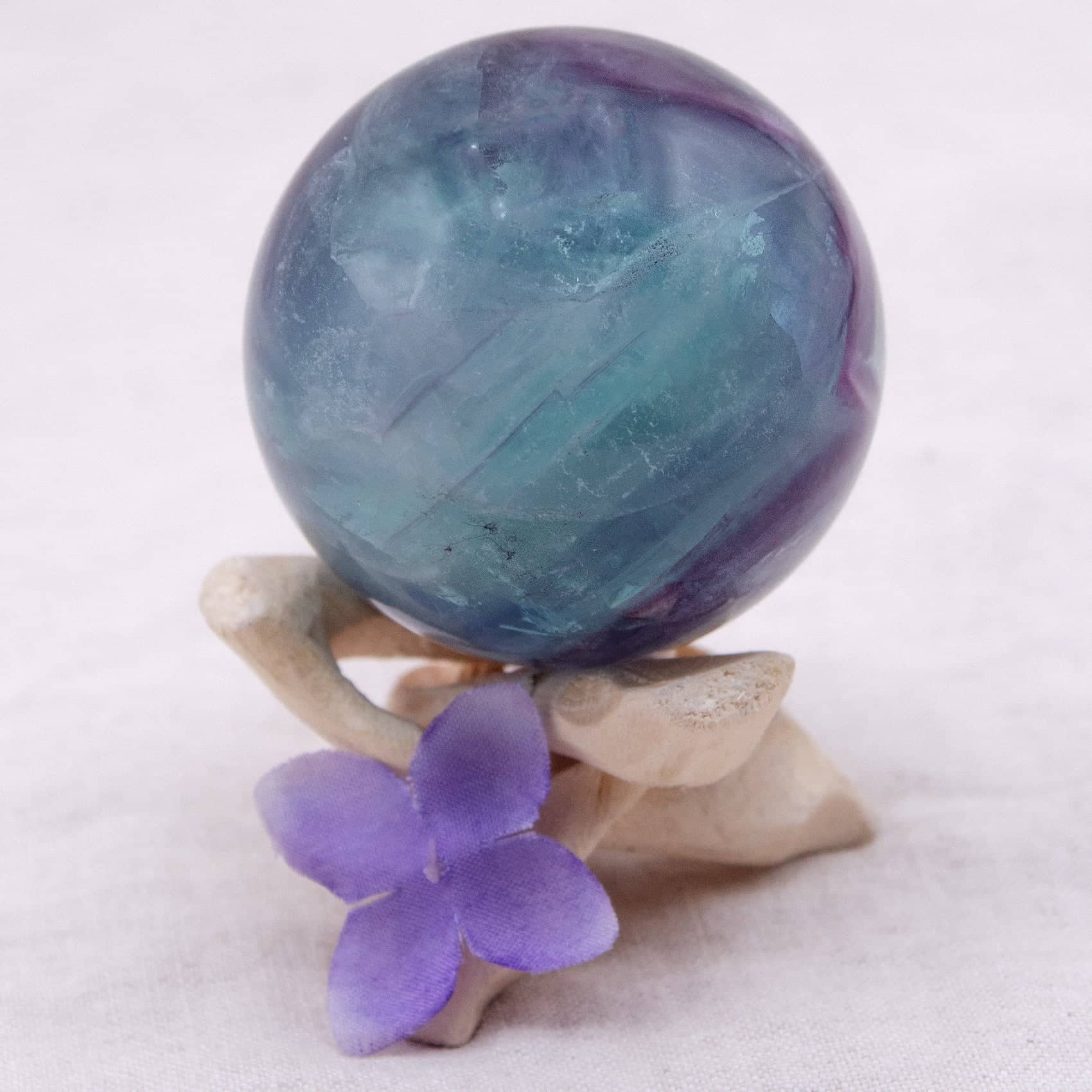 Rainbow Fluorite Sphere - 1 of  a Kind