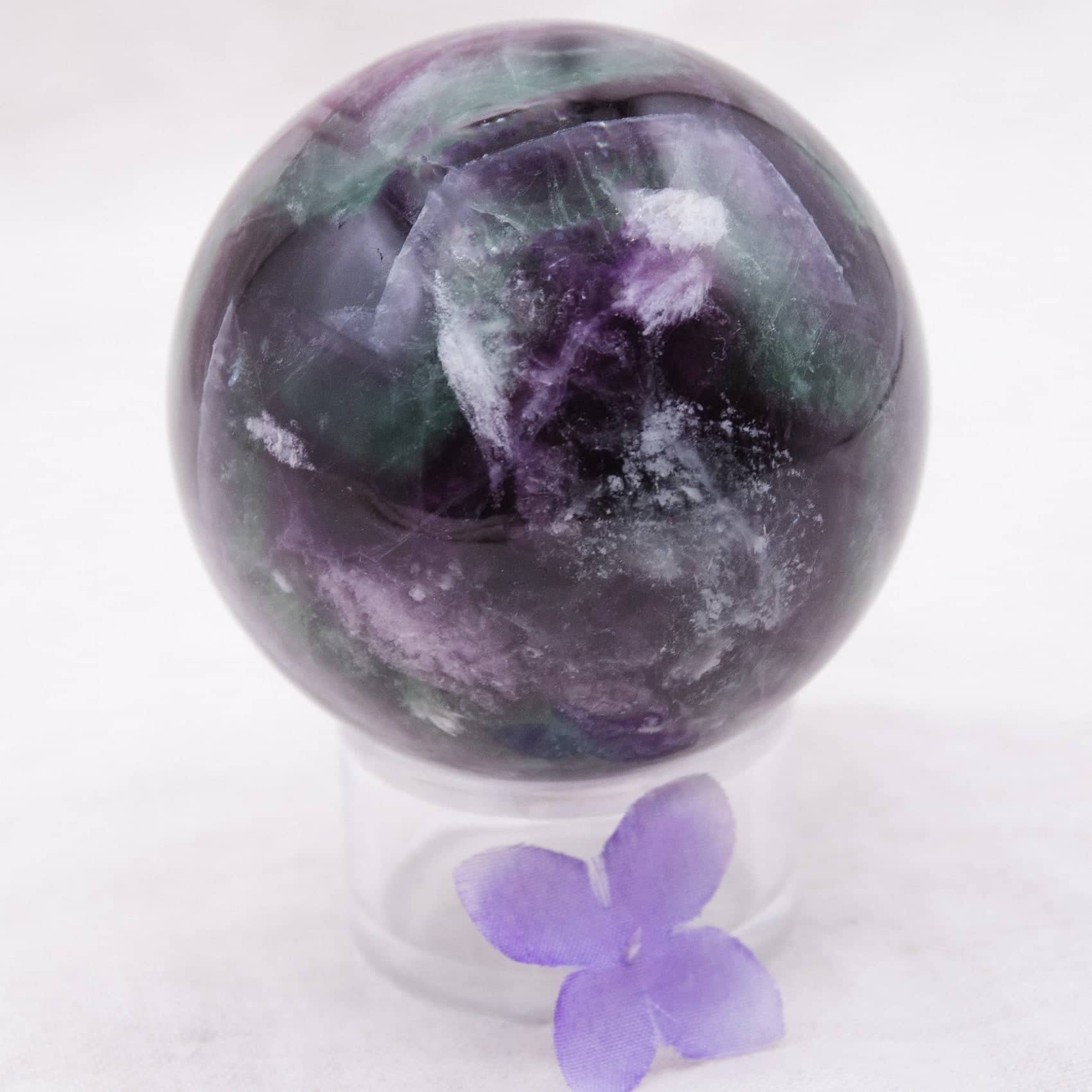 Rainbow Fluorite Sphere - 1 of  a Kind