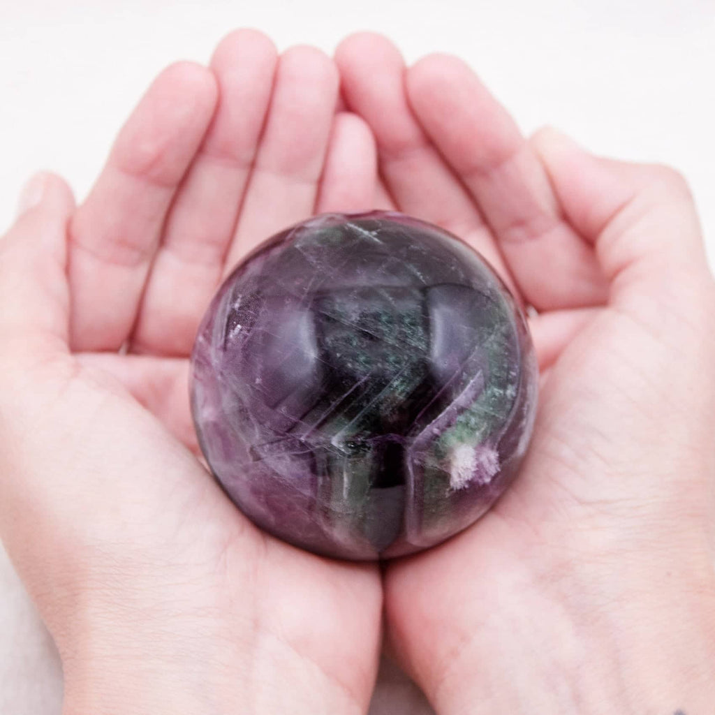 Rainbow Fluorite Sphere - 1 of  a Kind
