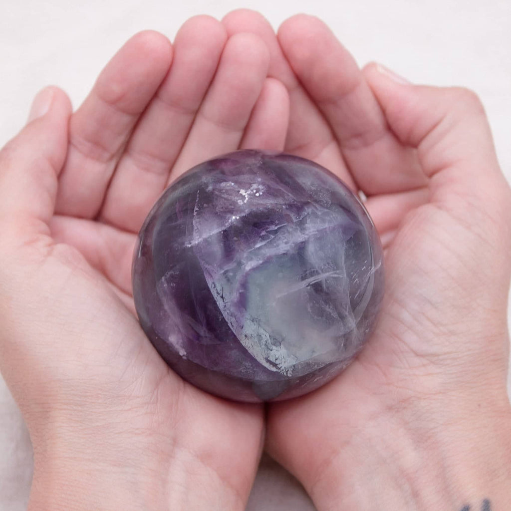 Rainbow Fluorite Sphere - 1 of  a Kind