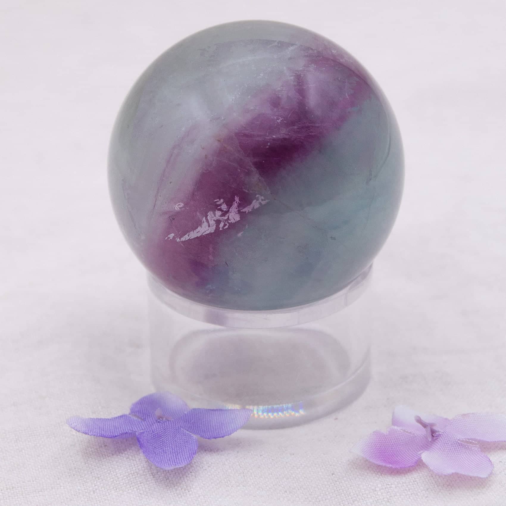 Rainbow Fluorite Sphere - 1 of  a Kind