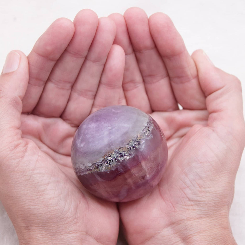 Rainbow Fluorite Sphere - 1 of  a Kind