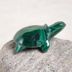 Genuine Malachite Turtles- Hand Carved - 1 of a Kind