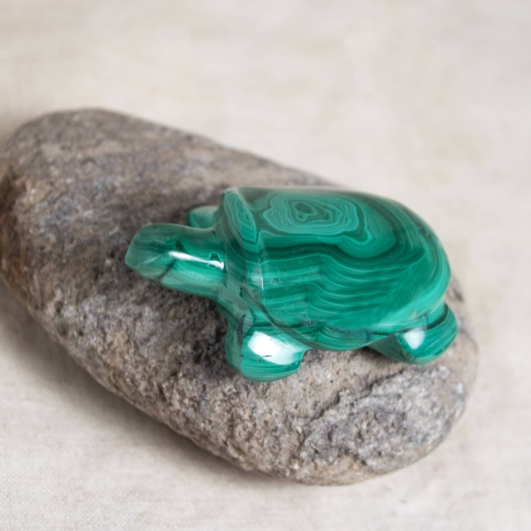 Genuine Malachite Turtles- Hand Carved - 1 of a Kind