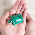 Genuine Malachite Turtles- Hand Carved - 1 of a Kind