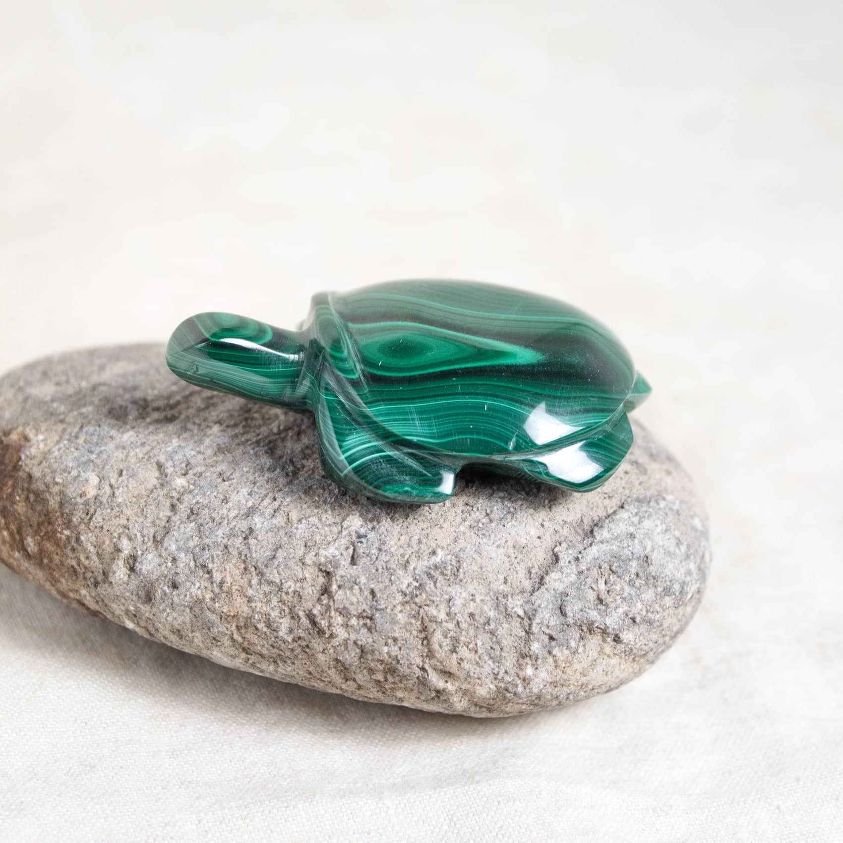Genuine Malachite Turtles- Hand Carved - 1 of a Kind