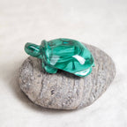 Genuine Malachite Turtles- Hand Carved - 1 of a Kind