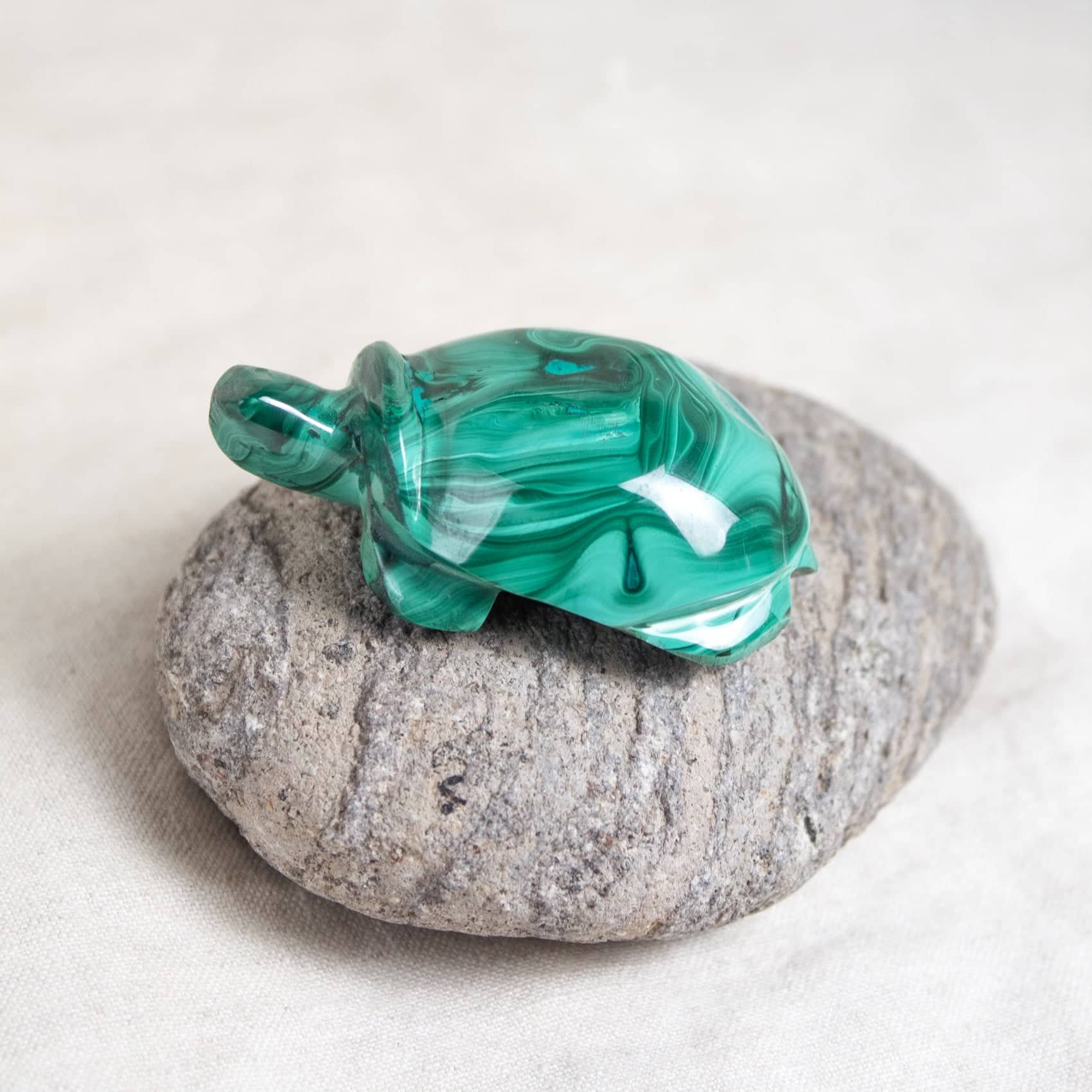 Genuine Malachite Turtles- Hand Carved - 1 of a Kind