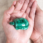 Genuine Malachite Turtles- Hand Carved - 1 of a Kind