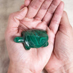 Genuine Malachite Turtles- Hand Carved - 1 of a Kind