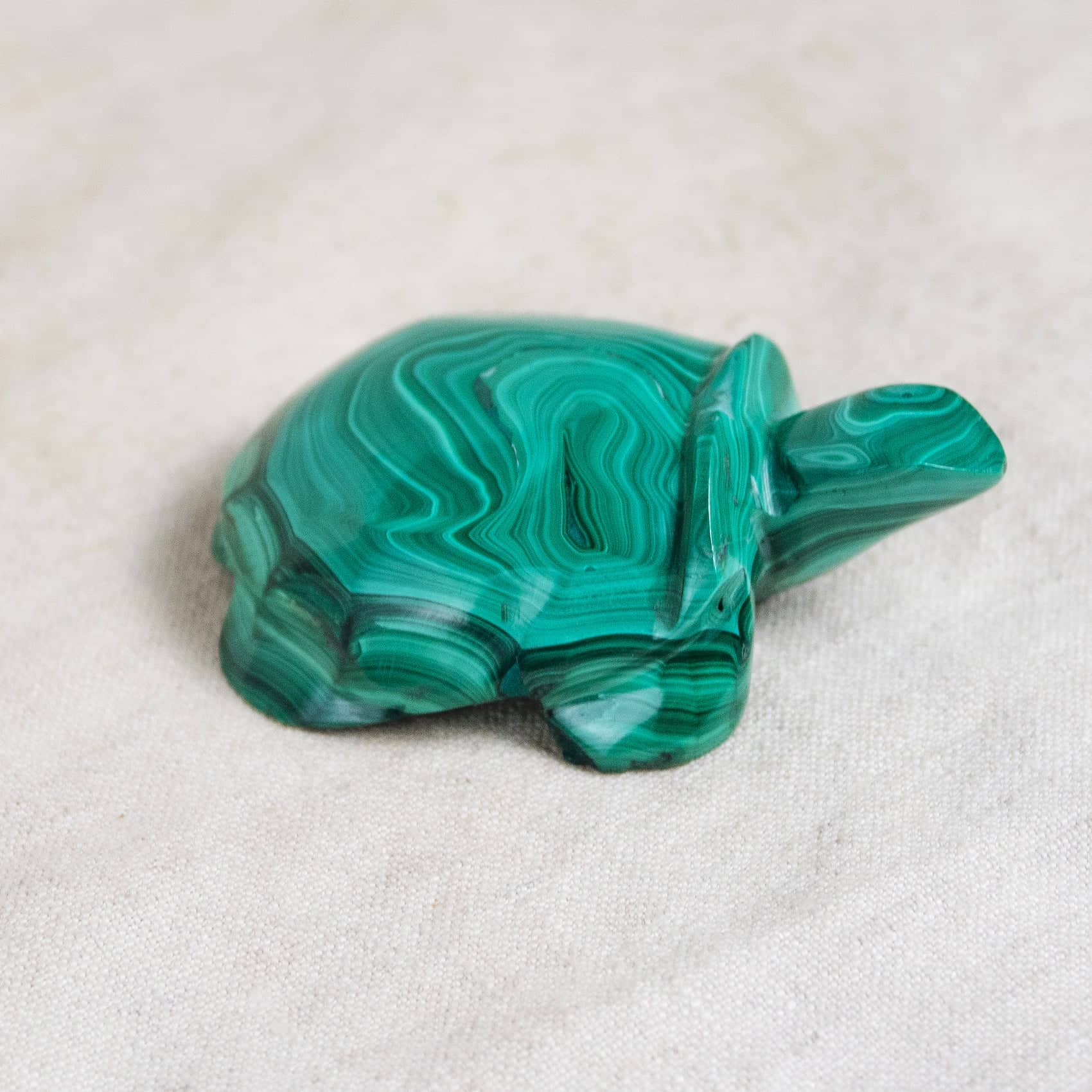 Genuine Malachite Turtles- Hand Carved - 1 of a Kind