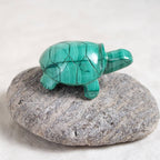 Genuine Malachite Turtles- Hand Carved - 1 of a Kind