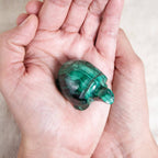 Genuine Malachite Turtles- Hand Carved - 1 of a Kind