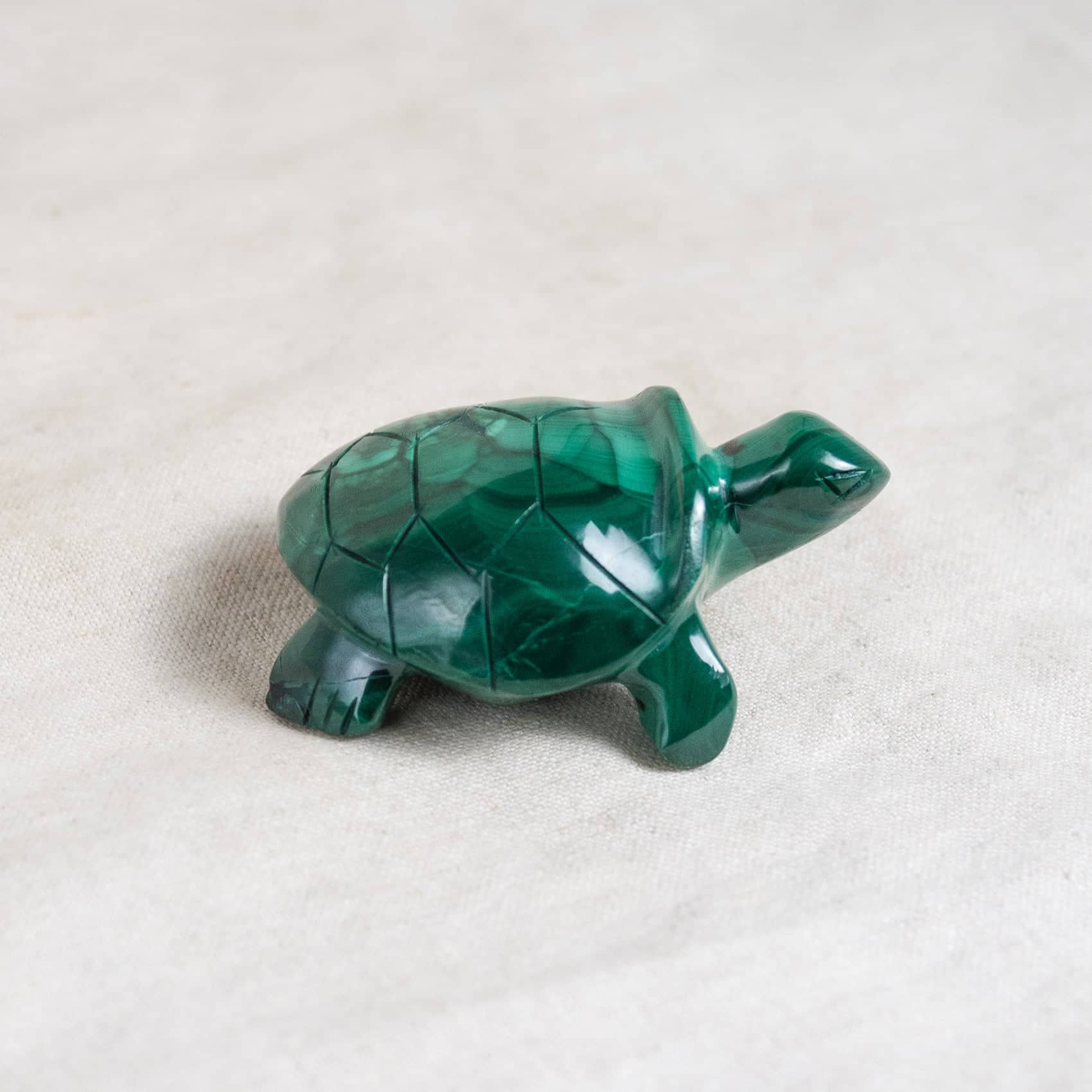 Genuine Malachite Turtles- Hand Carved - 1 of a Kind