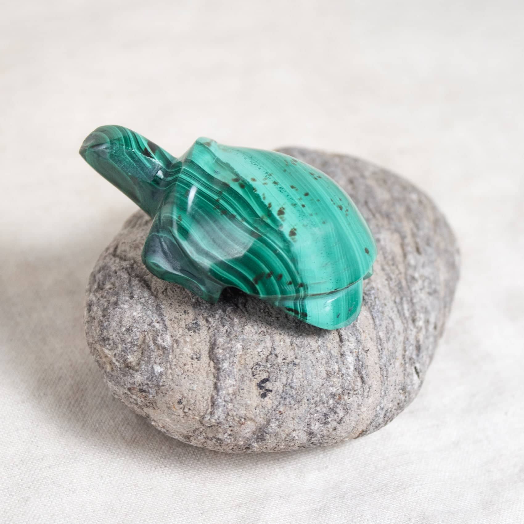 Genuine Malachite Turtles- Hand Carved - 1 of a Kind