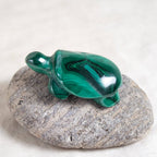 Genuine Malachite Turtles- Hand Carved - 1 of a Kind