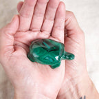 Genuine Malachite Turtles- Hand Carved - 1 of a Kind
