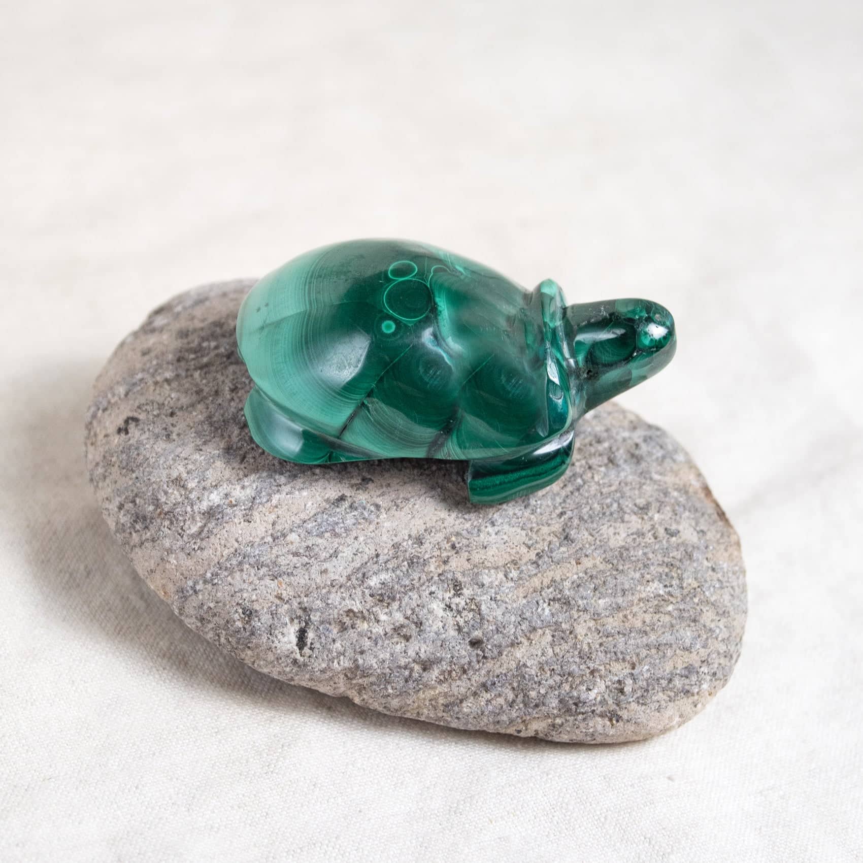 Genuine Malachite Turtles- Hand Carved - 1 of a Kind
