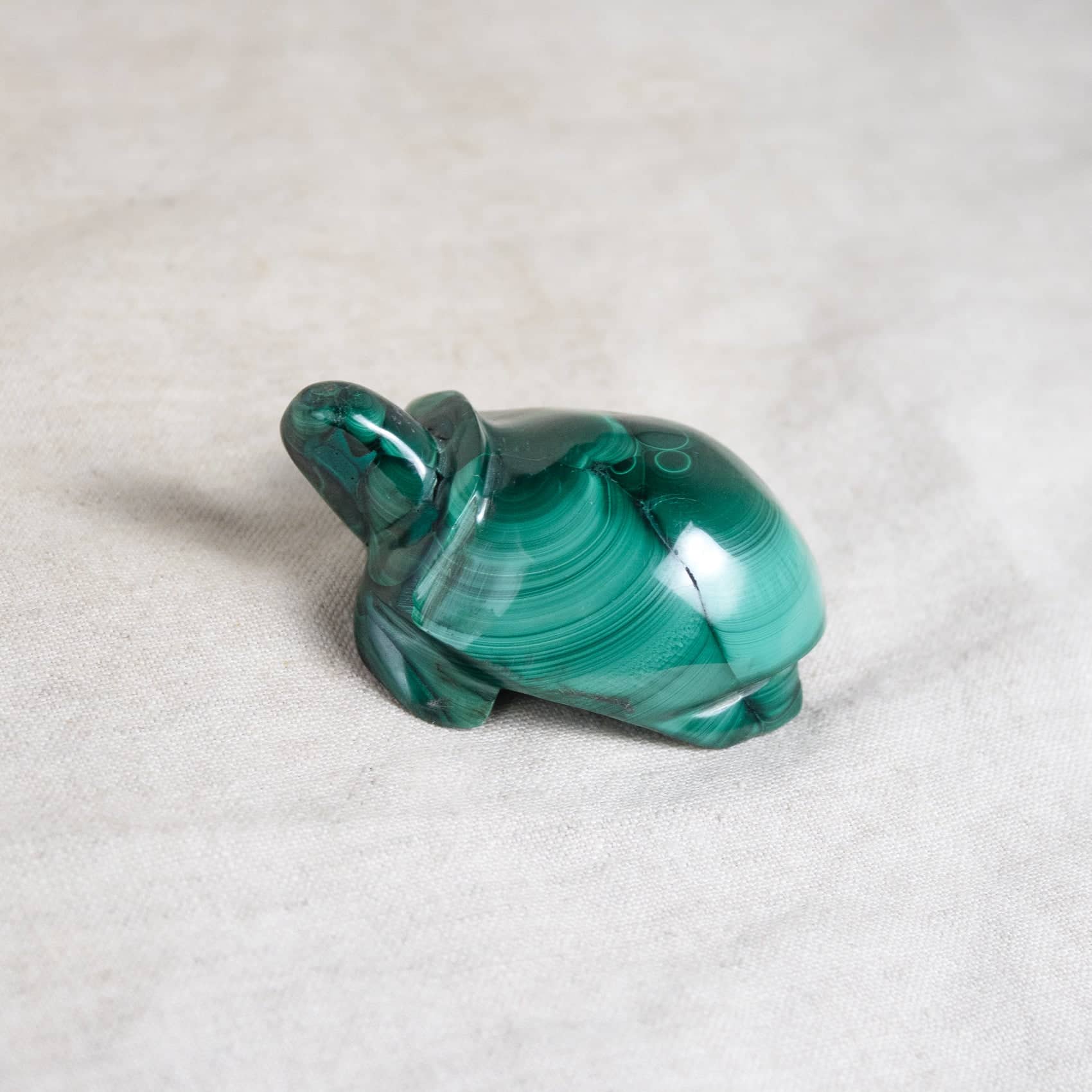 Genuine Malachite Turtles- Hand Carved - 1 of a Kind