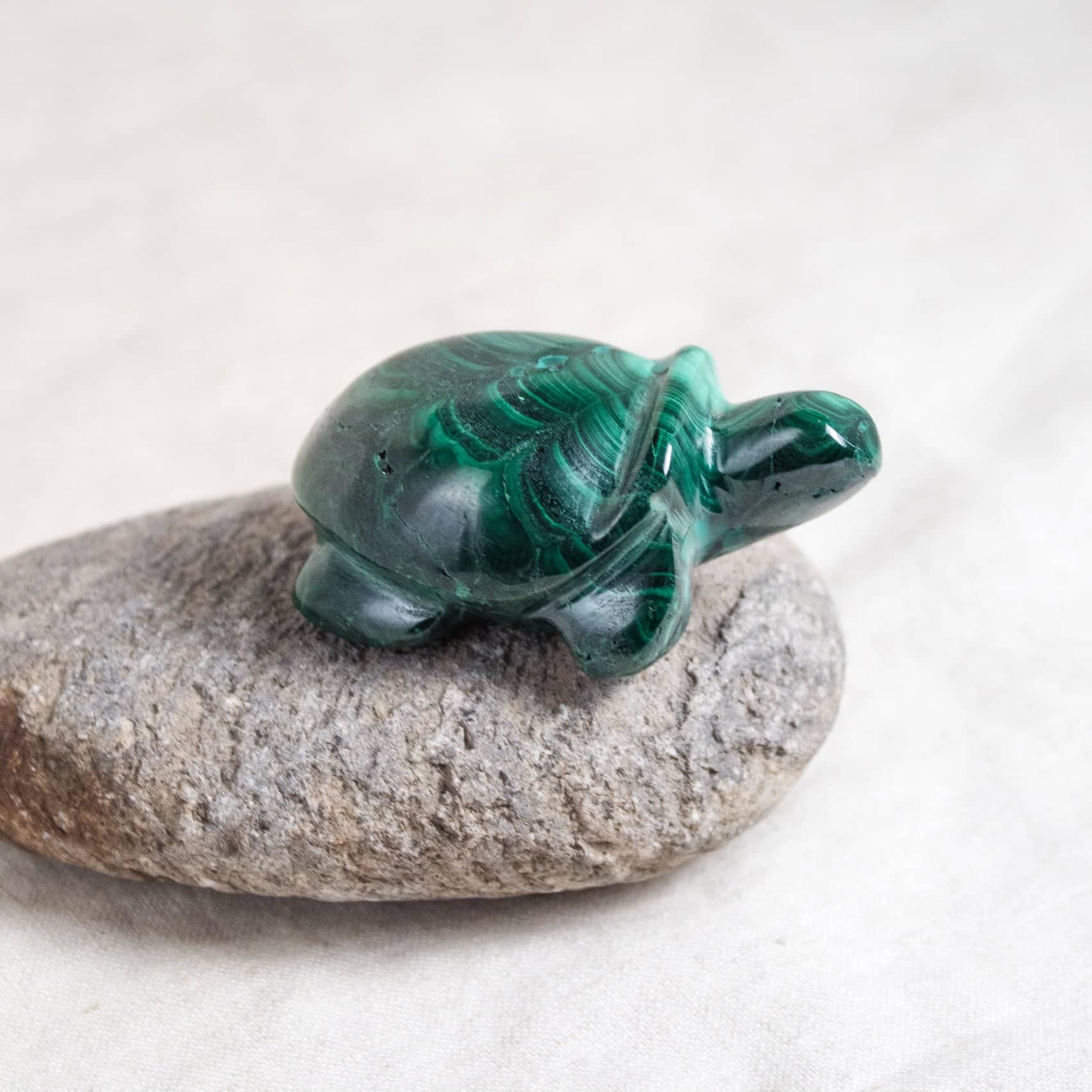 Genuine Malachite Turtles- Hand Carved - 1 of a Kind