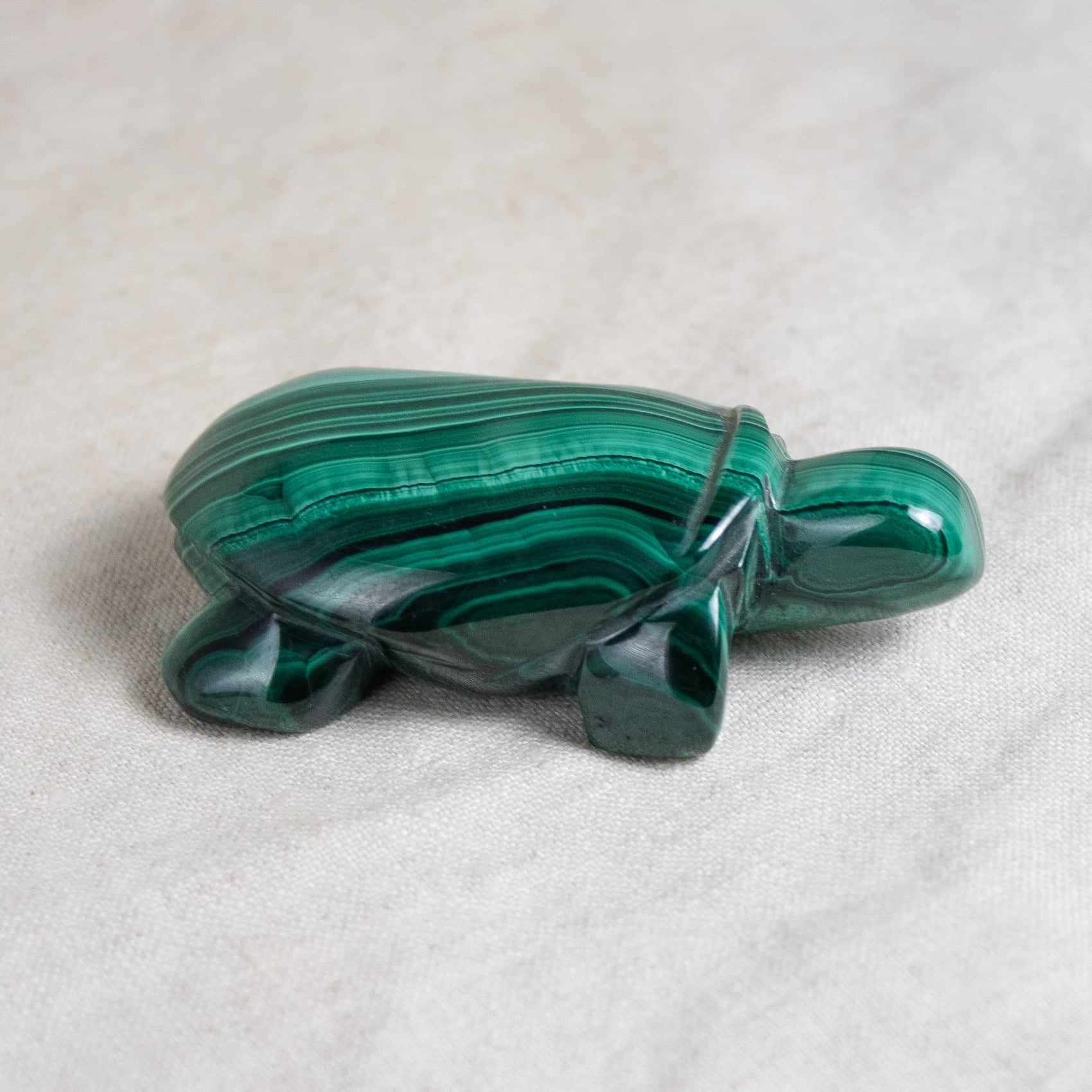 Genuine Malachite Turtles- Hand Carved - 1 of a Kind