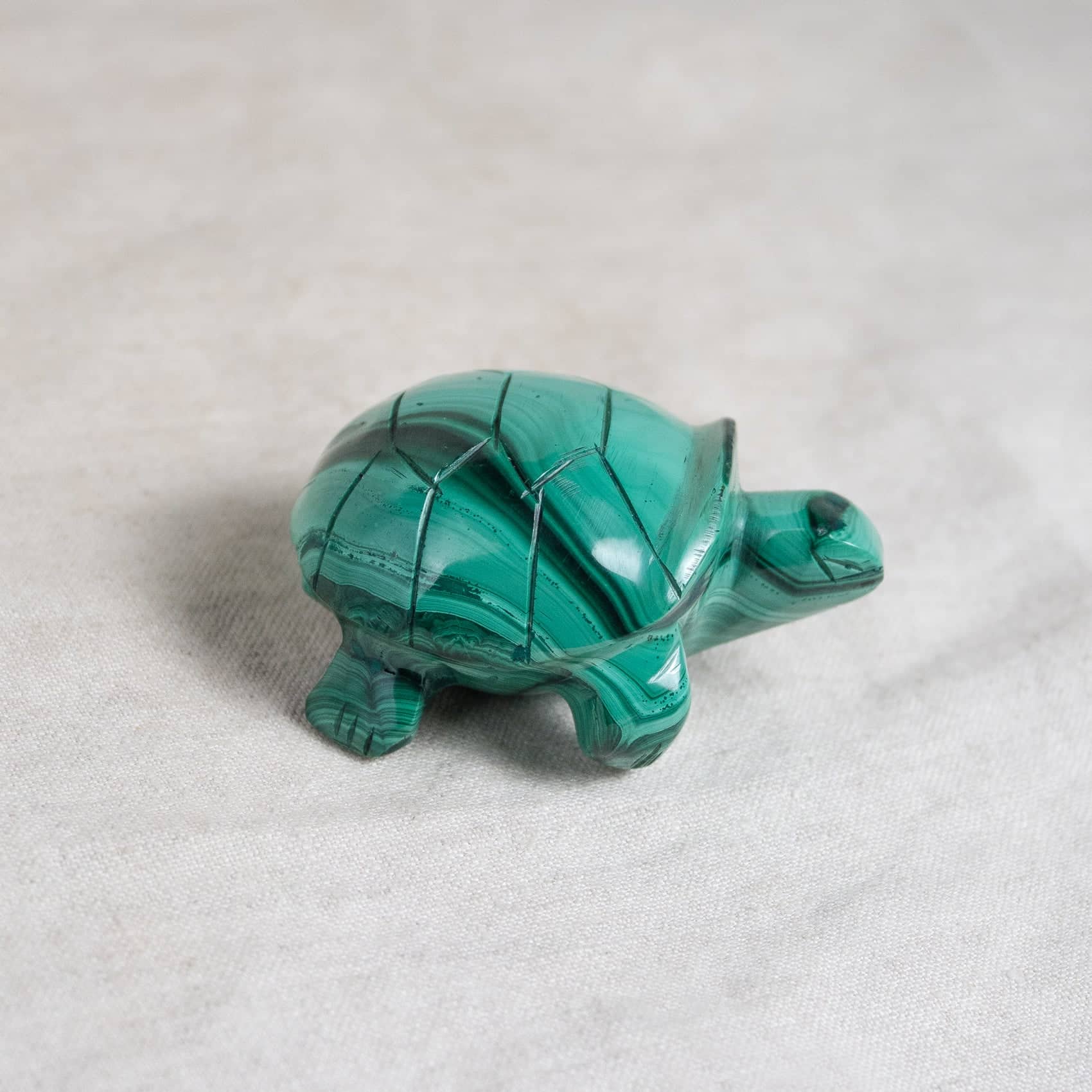 Genuine Malachite Turtles- Hand Carved - 1 of a Kind