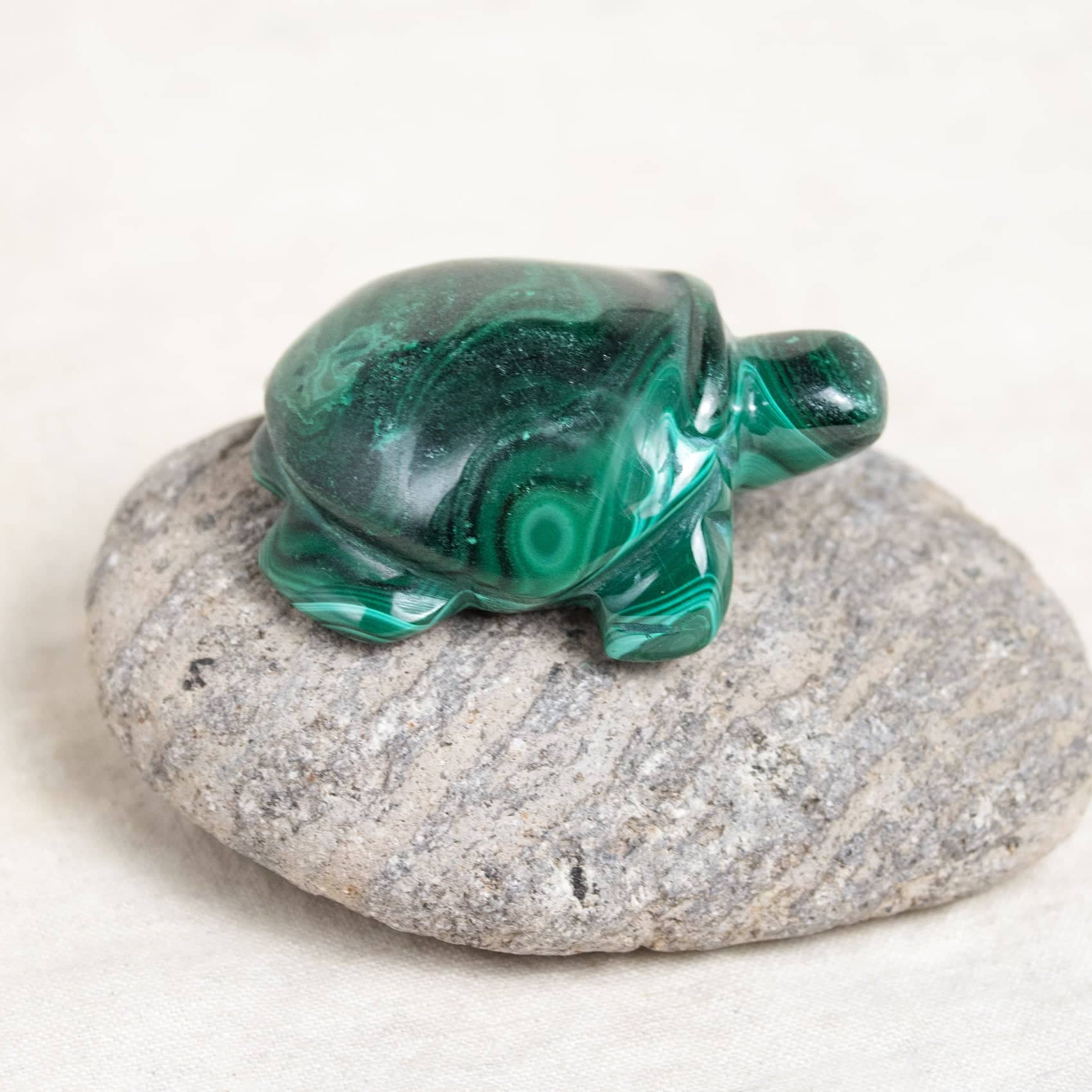 Genuine Malachite Turtles- Hand Carved - 1 of a Kind