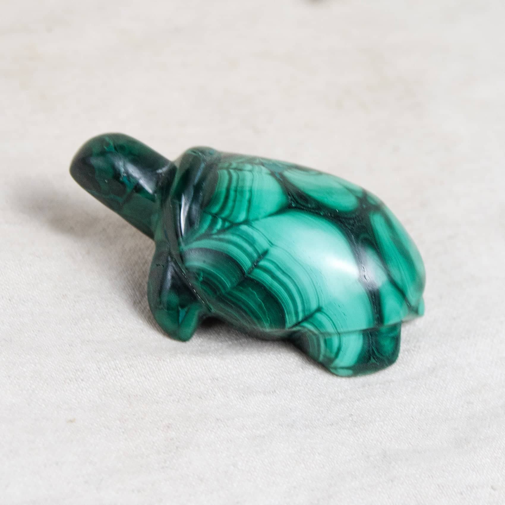 Genuine Malachite Turtles- Hand Carved - 1 of a Kind