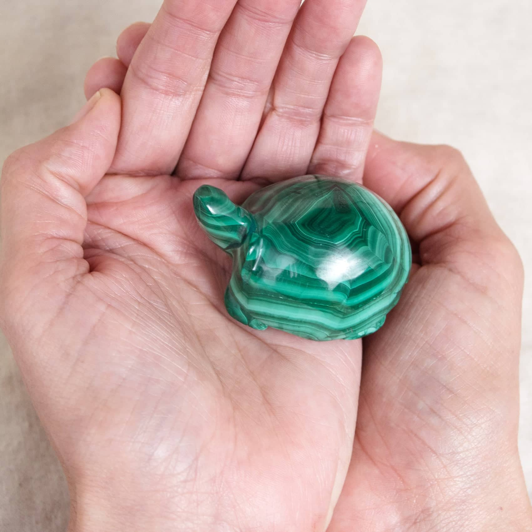 Genuine Malachite Turtles- Hand Carved - 1 of a Kind