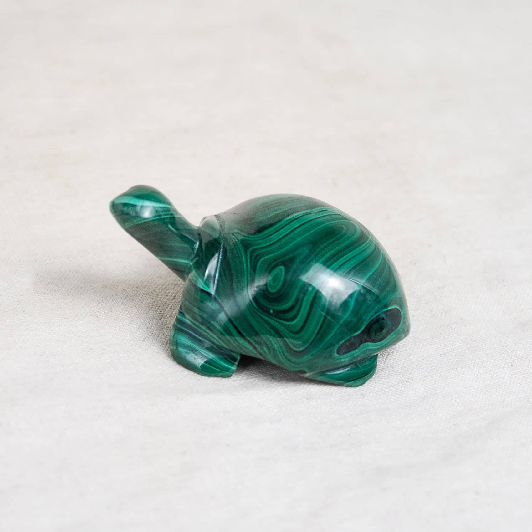 Genuine Malachite Turtles- Hand Carved - 1 of a Kind