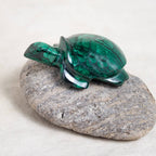 Genuine Malachite Turtles- Hand Carved - 1 of a Kind