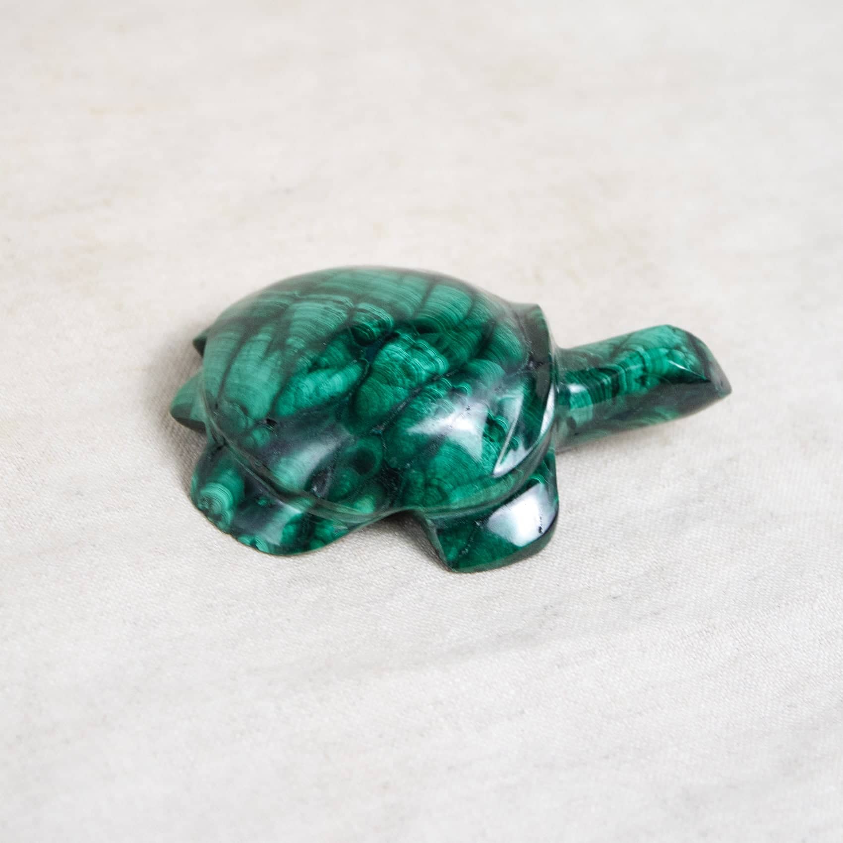 Genuine Malachite Turtles- Hand Carved - 1 of a Kind