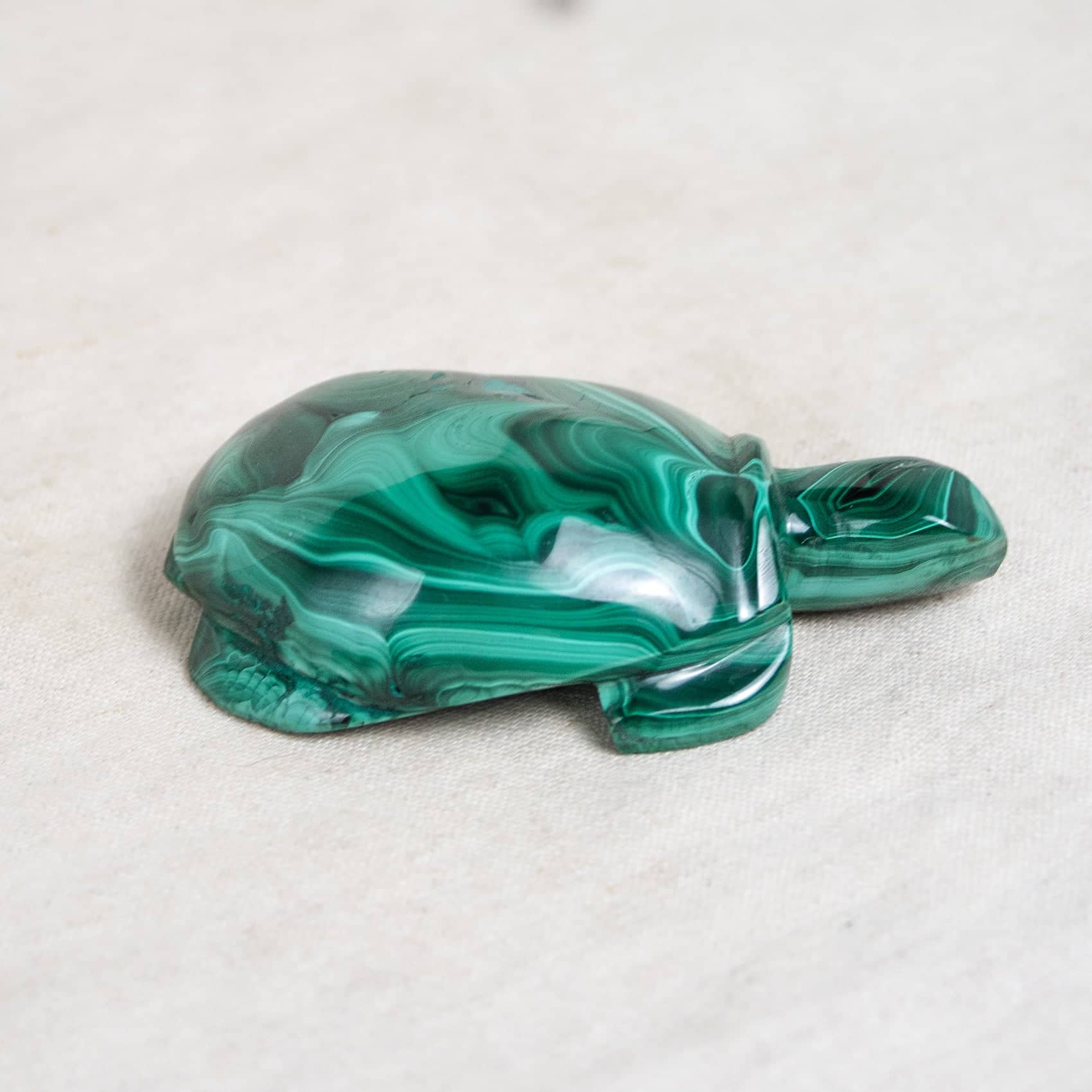 Genuine Malachite Turtles- Hand Carved - 1 of a Kind