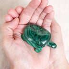 Genuine Malachite Turtles- Hand Carved - 1 of a Kind