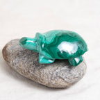 Genuine Malachite Turtles- Hand Carved - 1 of a Kind