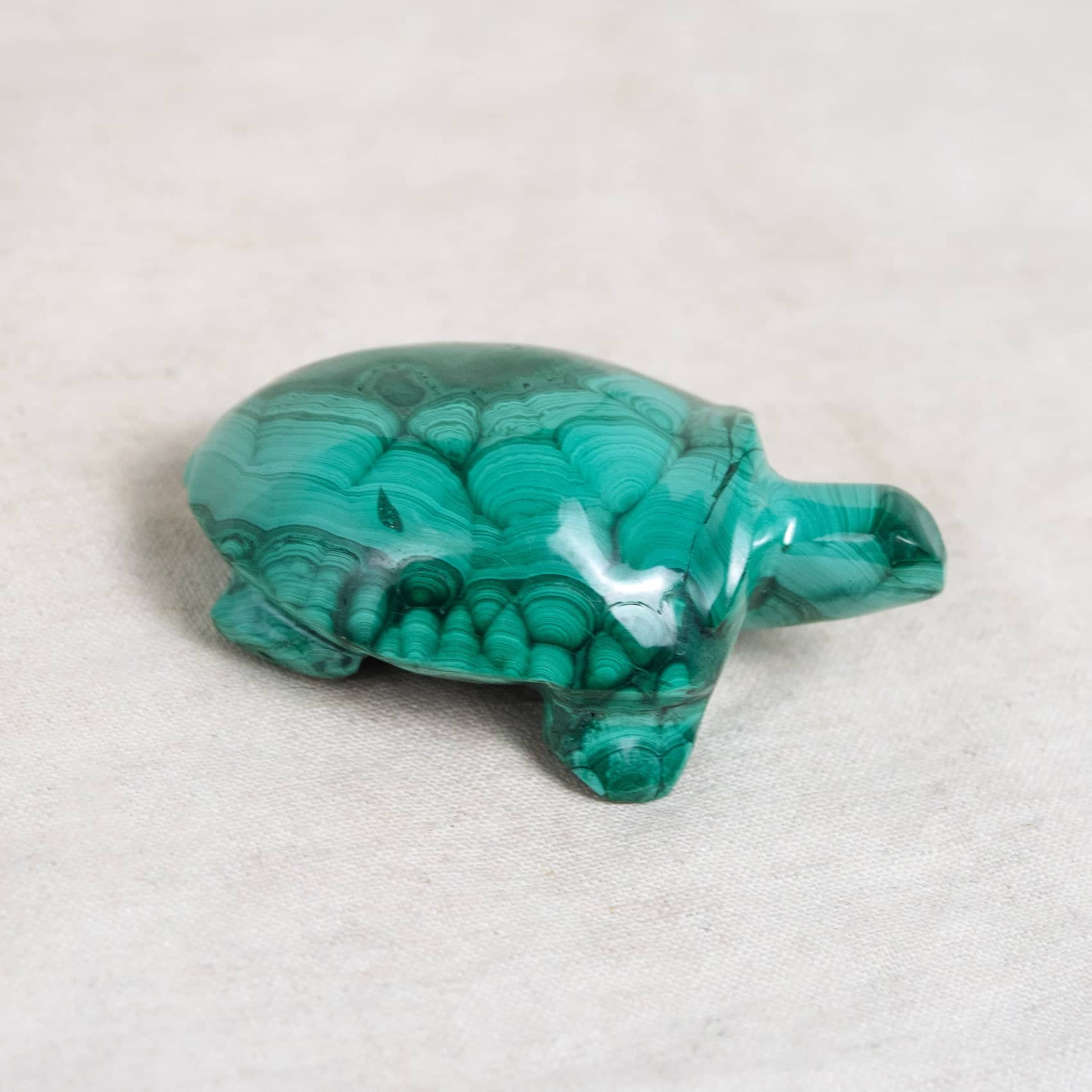Genuine Malachite Turtles- Hand Carved - 1 of a Kind
