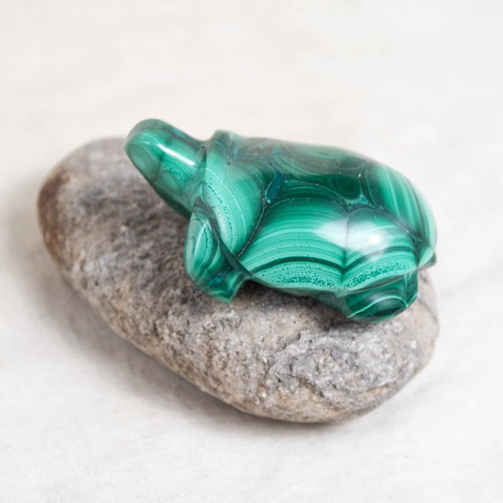 Genuine Malachite Turtles- Hand Carved - 1 of a Kind