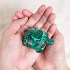 Genuine Malachite Turtles- Hand Carved - 1 of a Kind