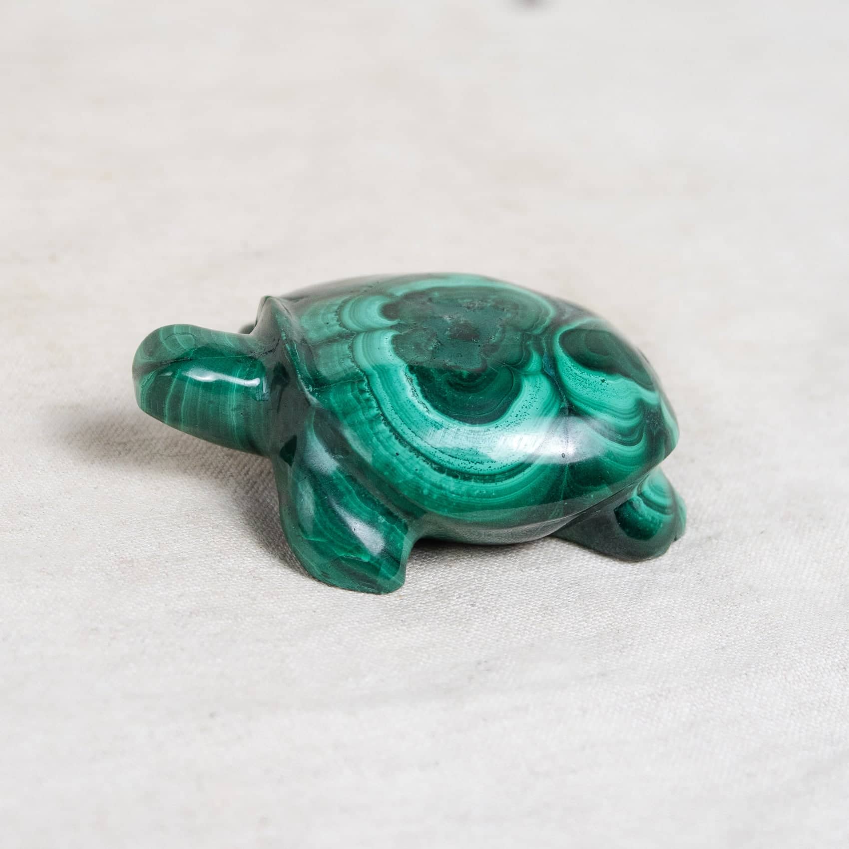 Genuine Malachite Turtles- Hand Carved - 1 of a Kind