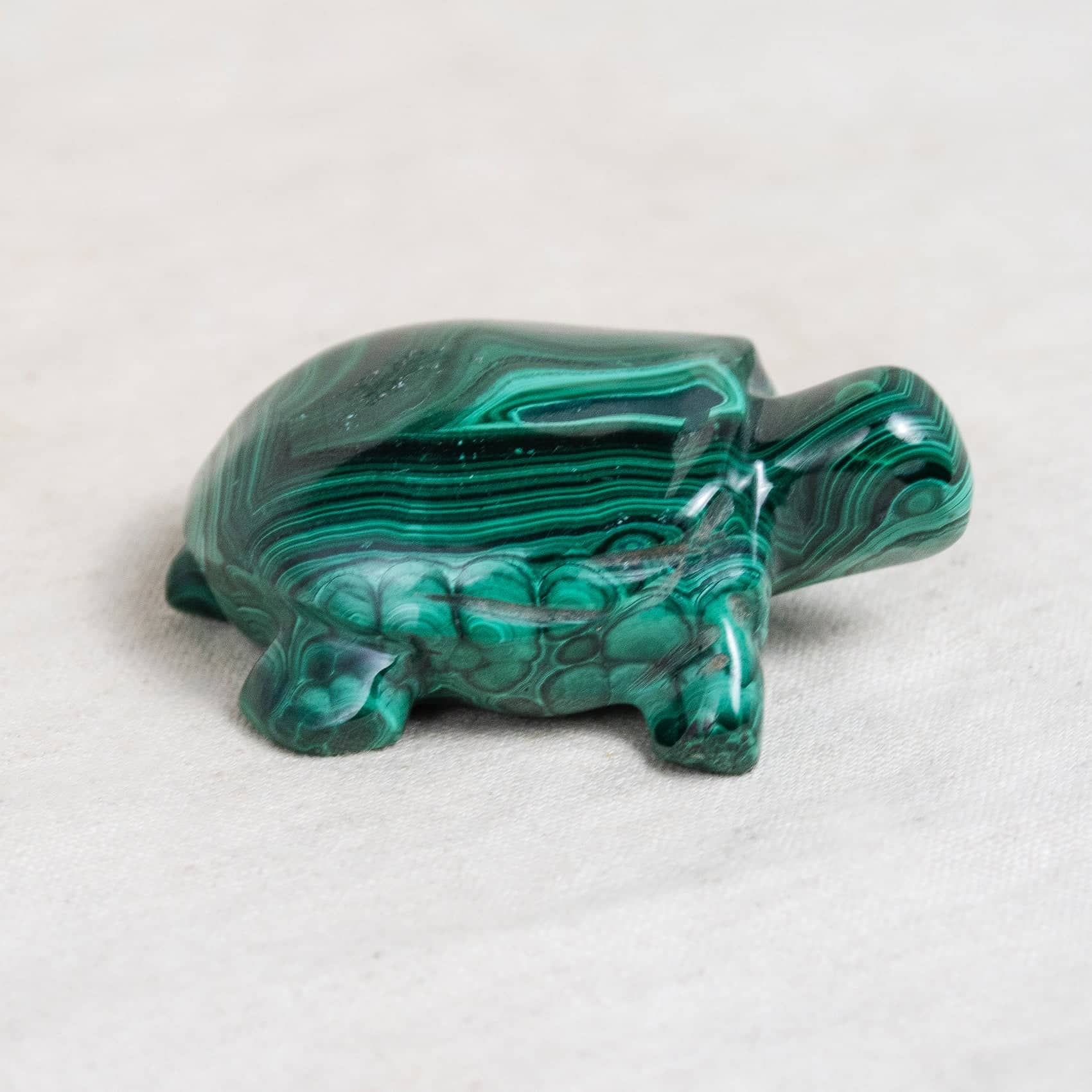 Genuine Malachite Turtles- Hand Carved - 1 of a Kind